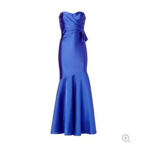 Badgley Mischka Cobalt Blue Gown in size 0